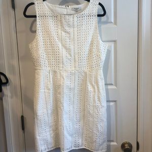 Madewell eyelet white dress. Size 10. Perfect condition